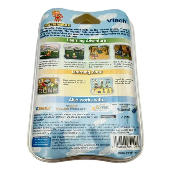 VTech VSmile Motion Lot 3 Save Animals Tinkerbell Dora Fit-it Sealed New - Picture 9 of 11